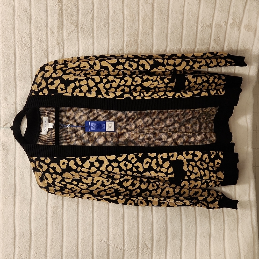 NWT Popsugar leopard print cardiagn
